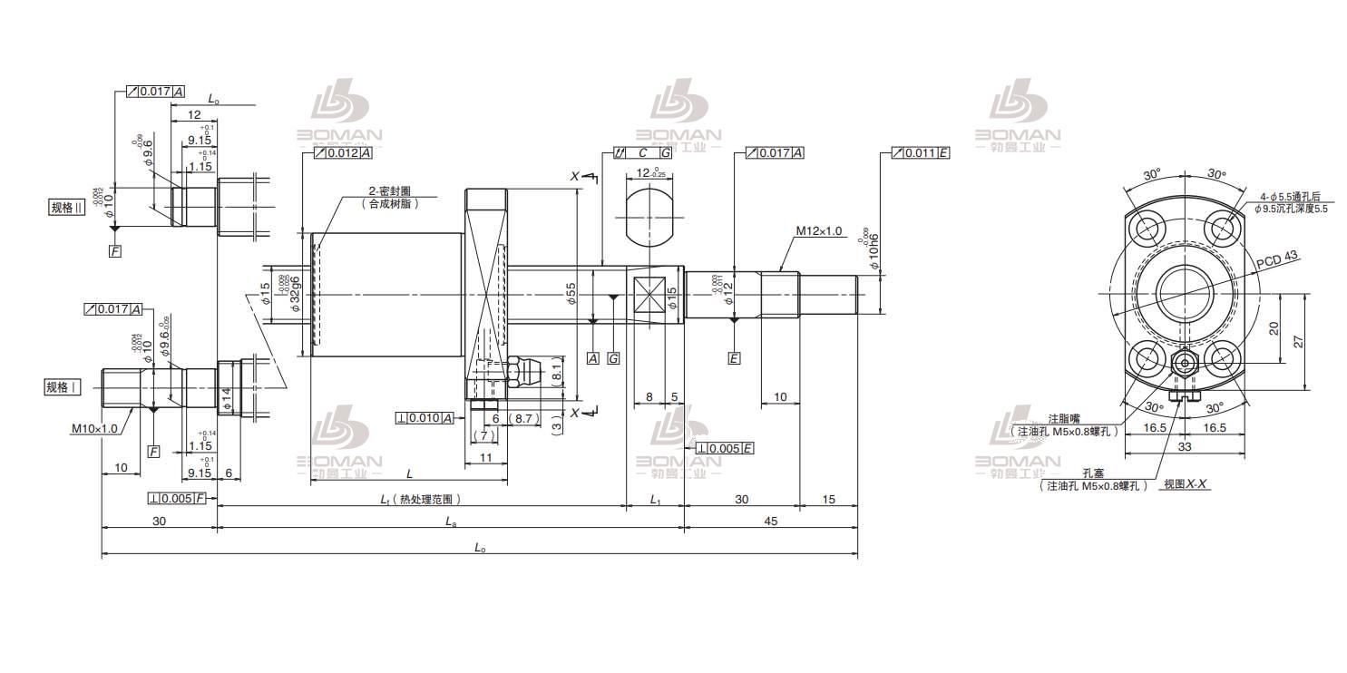 PSS1520N1D0361-FSS滚珠丝杠