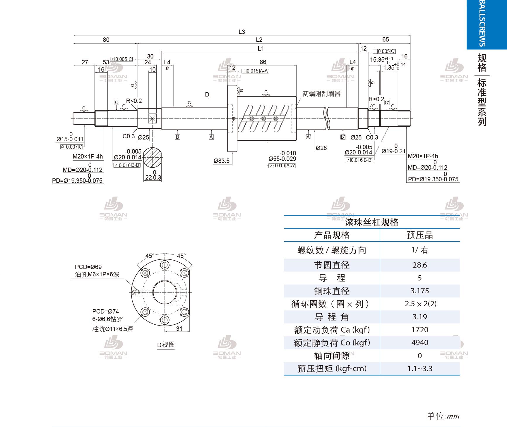 PMI 1R28-05B2-1FOWC-958-1133-0.018 pmi丝杠是什么